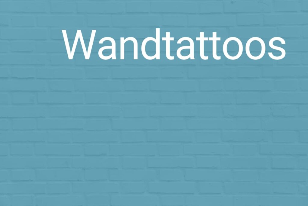 Deko Cover Wandtattoos