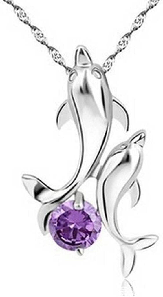 Delfinkette mit Amethyst