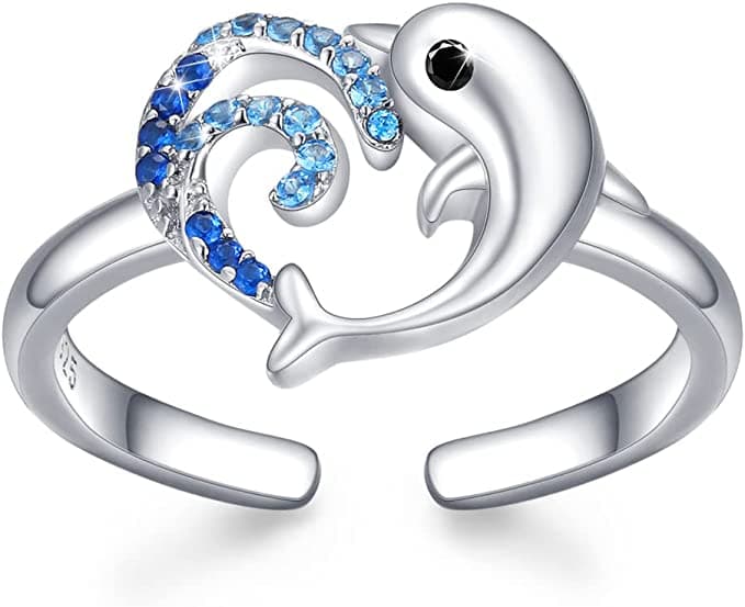 Delfin Ring für Mädchen