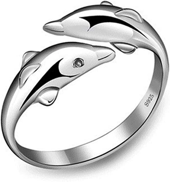 doppelter Delfin Ring